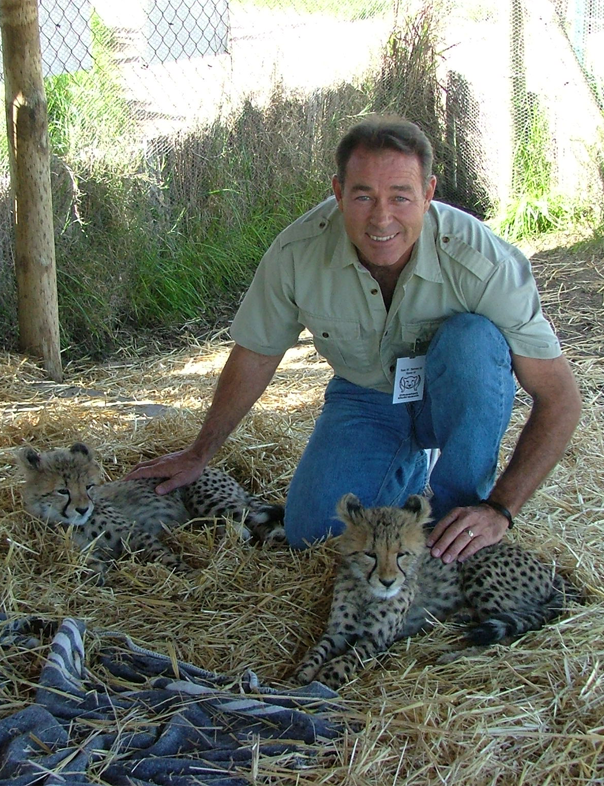 Mark with a cheetah